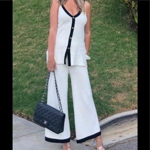 Zara white top and pants set. Worn once like new